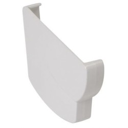 Nicoll Ovation LG28 PVC-Ti eindstuk centraaluitloop links wit