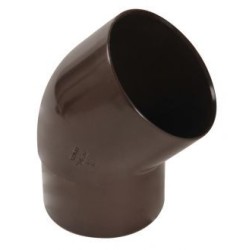 Nicoll PVC-Ti bocht 45 graden mof-vse bruin Ø100