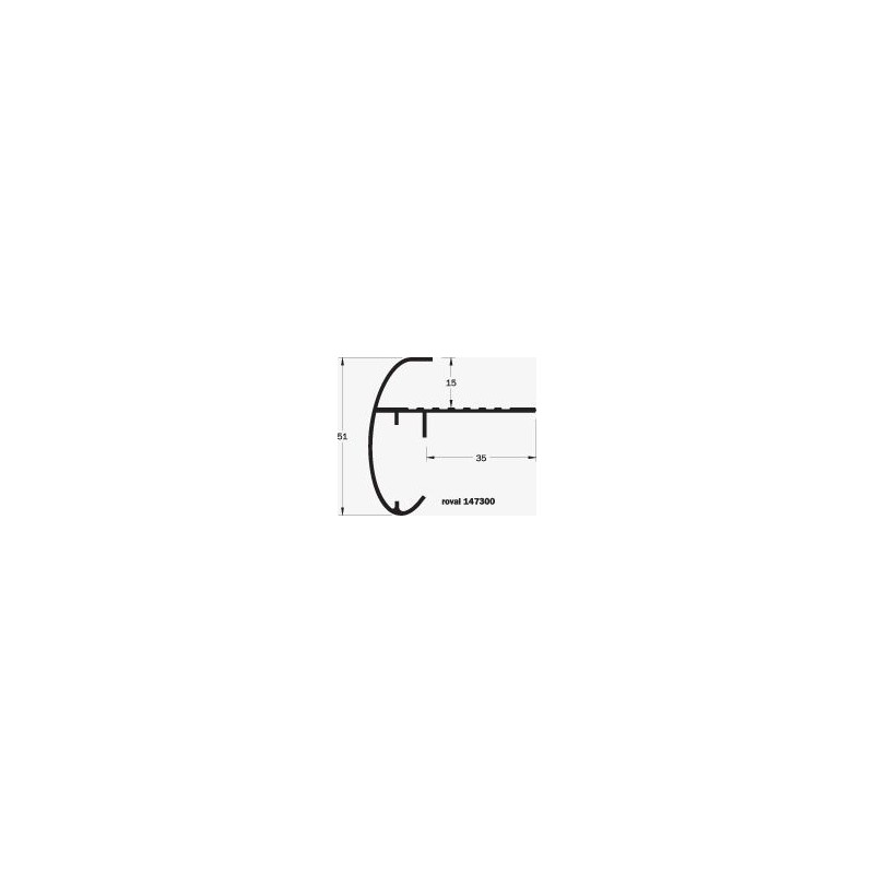 Roval Opaaltrim 51 x 35 mm