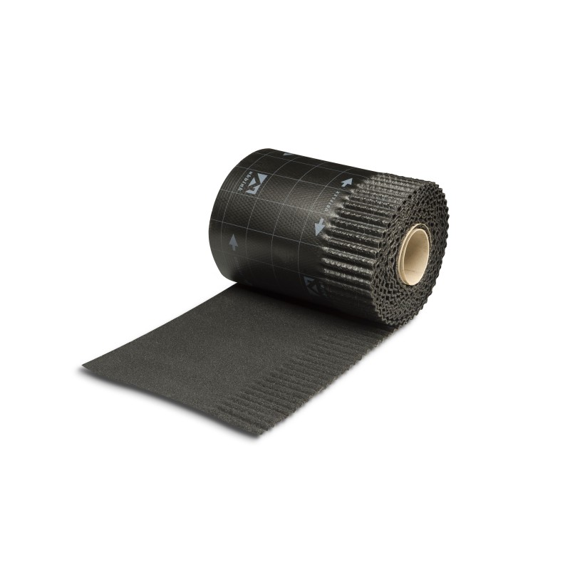 Ubiflex Ribbel 250mm x 6m zwart