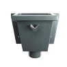 RHEINZINK Vergaarbak vierkant prePATINA Graphite-Grey 80mm