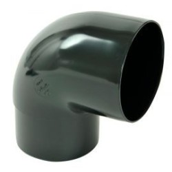 Nicoll PVC-Ti bocht 87,5 graden mof-vse zwart Ø80