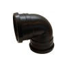 Pipelife PP bocht mof/mof 90gr.  75mm zwart