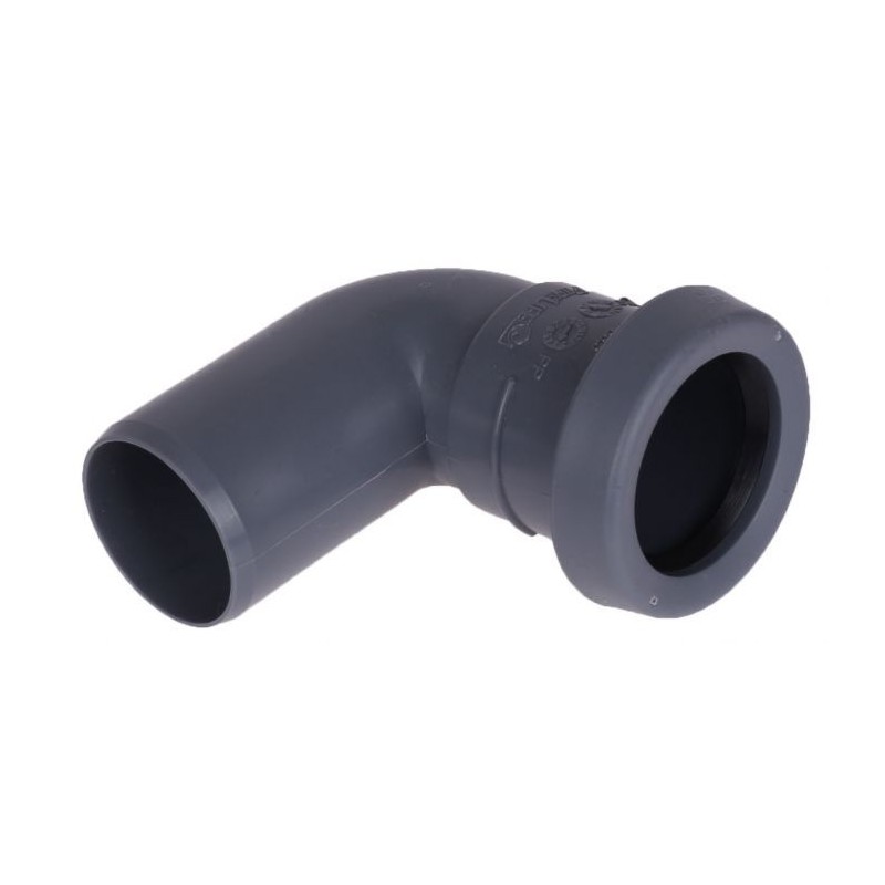 Pipelife TopFit bocht 40 mm 90gr. Mof/Spie grijs