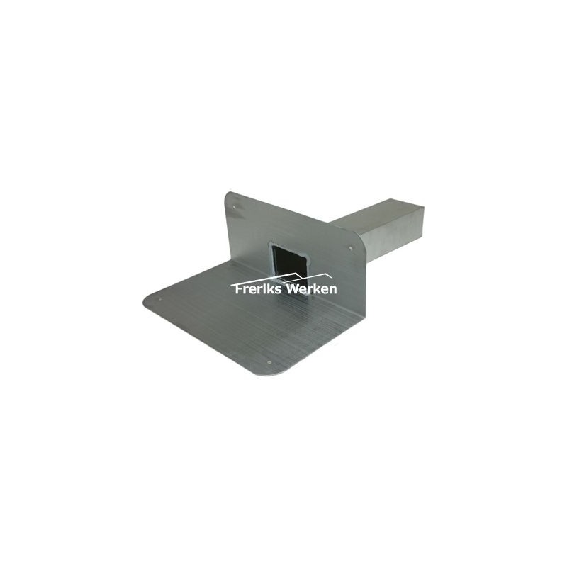 loden plakplaat model U 60 x 100 mm 90° 300mm naadloos gegoten