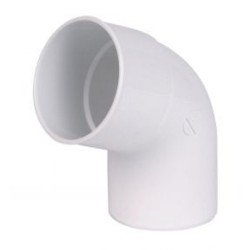 Nicoll PVC-Ti bocht 67,5 graden mof-spie wit Ø80