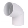 Nicoll PVC-Ti bocht 67,5 graden mof-spie wit Ø80