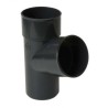 Nicoll PVC-Ti T-stuk 67,5 graden mof-spie antraciet Ø80