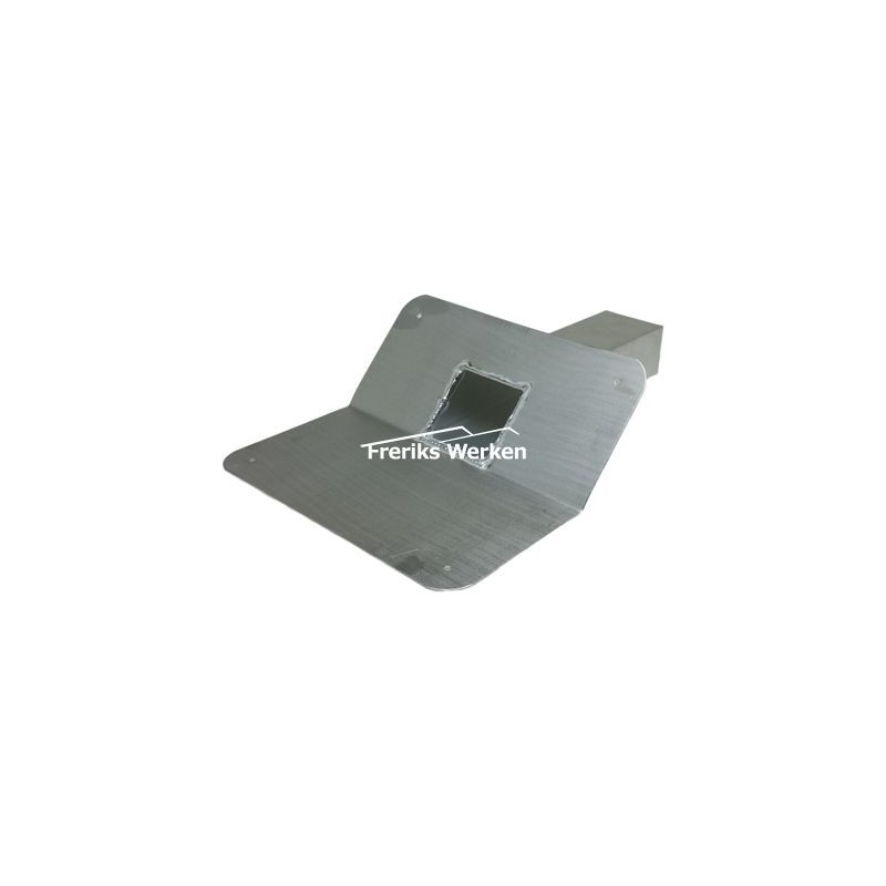 loden plakplaat model U 60 x 100 mm 45° 450mm naadloos gegoten