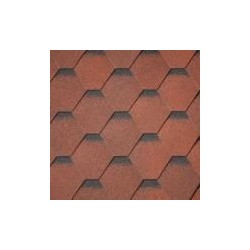 IKO shingle Superglass Hex Tile Red Ultra (20) - 2,00 m2