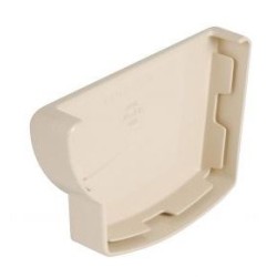 Nicoll Ovation LG28 PVC-Ti eindstuk goot links  beige