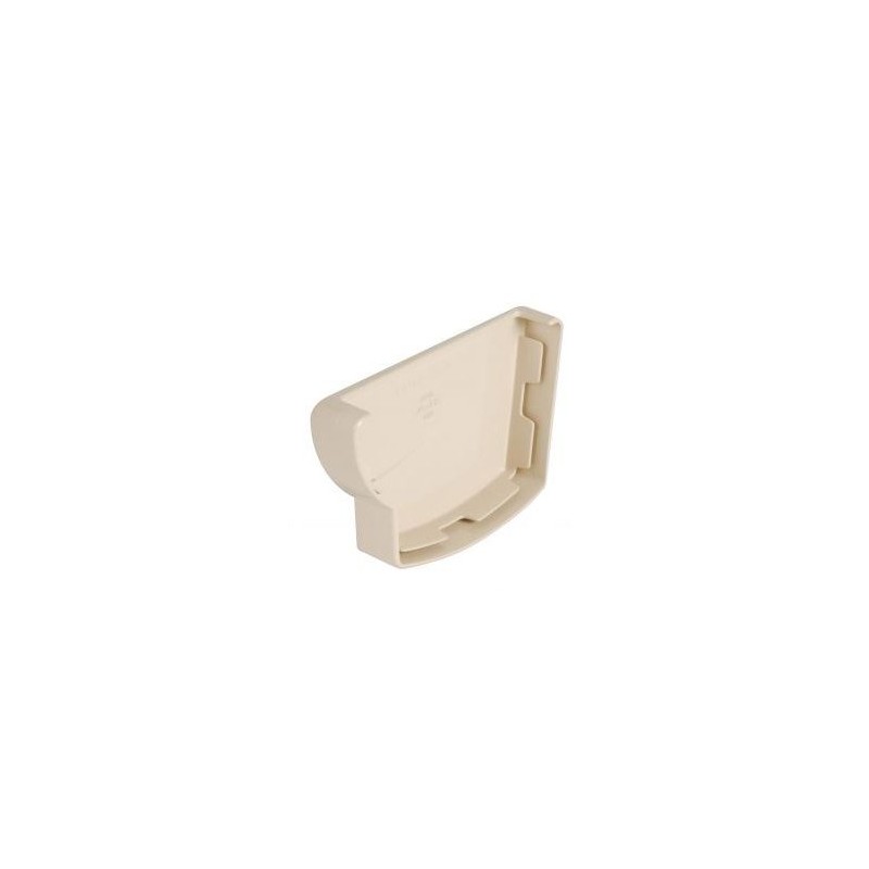 Nicoll Ovation LG28 PVC-Ti eindstuk goot links  beige
