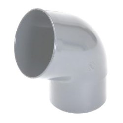 Nicoll PVC-Ti bocht 67,5 graden mof-vse lichtgrijs Ø80
