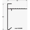 Roval aluminium daktrim 60 x 45 mm