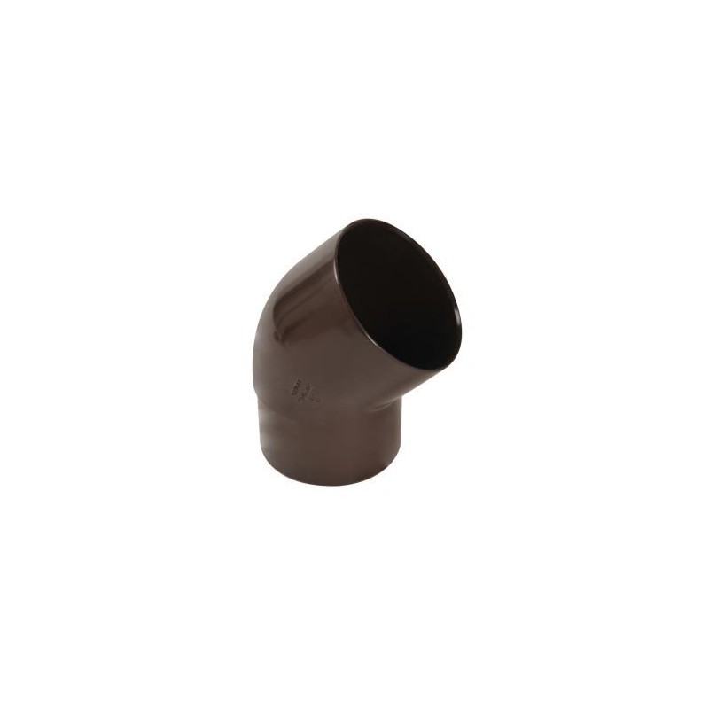 Nicoll PVC-Ti bocht 45 graden mof-vse bruin Ø80