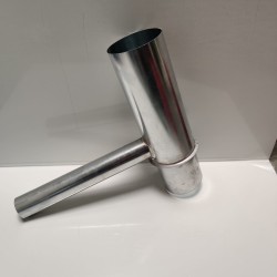 regentonvuller zink Ø80 mm met buisje