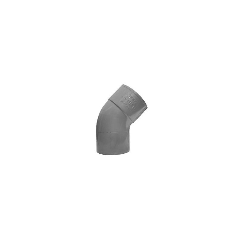 hwa bocht M/S 45gr.  70 mm