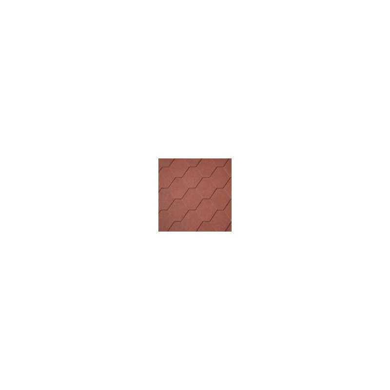 IKO shingle Superglass Hex Tile Red (10) - 2,00 m2