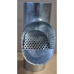 zinken loofafscheider - bladvanger Ø150 mm - rvs rooster