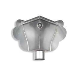 RHEINZINK Vergaarbak Oud Hollands walsblank 80mm hoekmodel