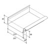 zinken Bakgoot 44 - 3000 x 0,80 mm - Naturel