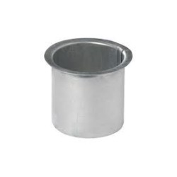 zinken tapeind VLAK (Bakgoot) Ø70mm