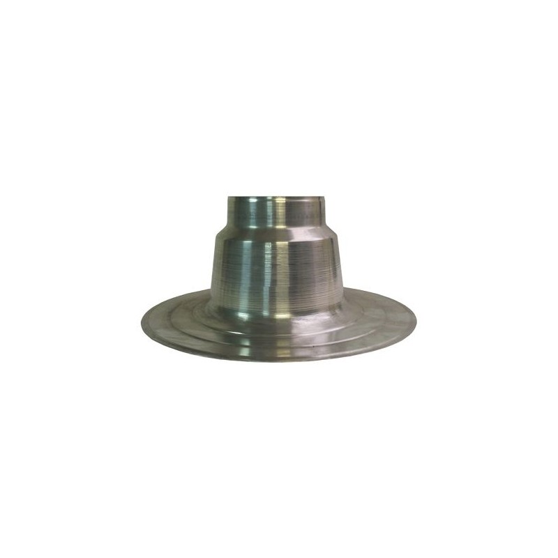aluminium plakplaat enkelwandig Ø70 mm