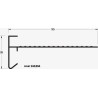 Roval aluminium daktrim 35 x 95 mm