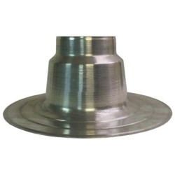 aluminium plakplaat enkelwandig Ø160 mm