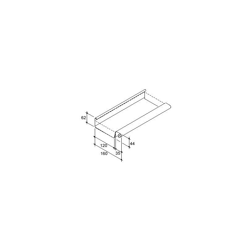 zinken Bakgoot 30 - 3000 x 0,80 mm - Naturel