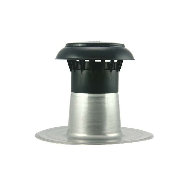 Anjo aluminium ontluchting T3000 Enkelwandig 90 / 100 mm - set