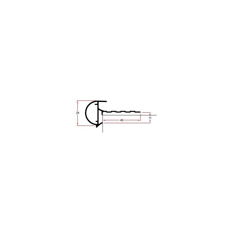 Roval aluminium kraaltrim 26 x 40 mm