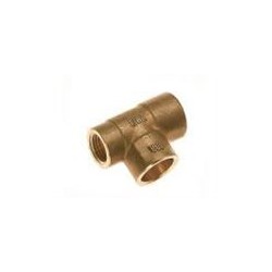 BONFIX Soldeer messing T-stuk 12 x 12 x 1/4" bi.dr.