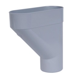 Nicoll PVC-Ti verzamelbak lichtgrijs Ø80