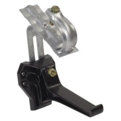 Nicoll Ovation LG28 PVC-Ti gootbeugel met dakhaak (verb.oph.) zwart