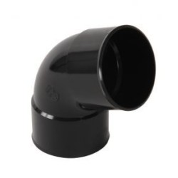 Nicoll PVC-Ti bocht 67,5 graden mof-mof zwart Ø80