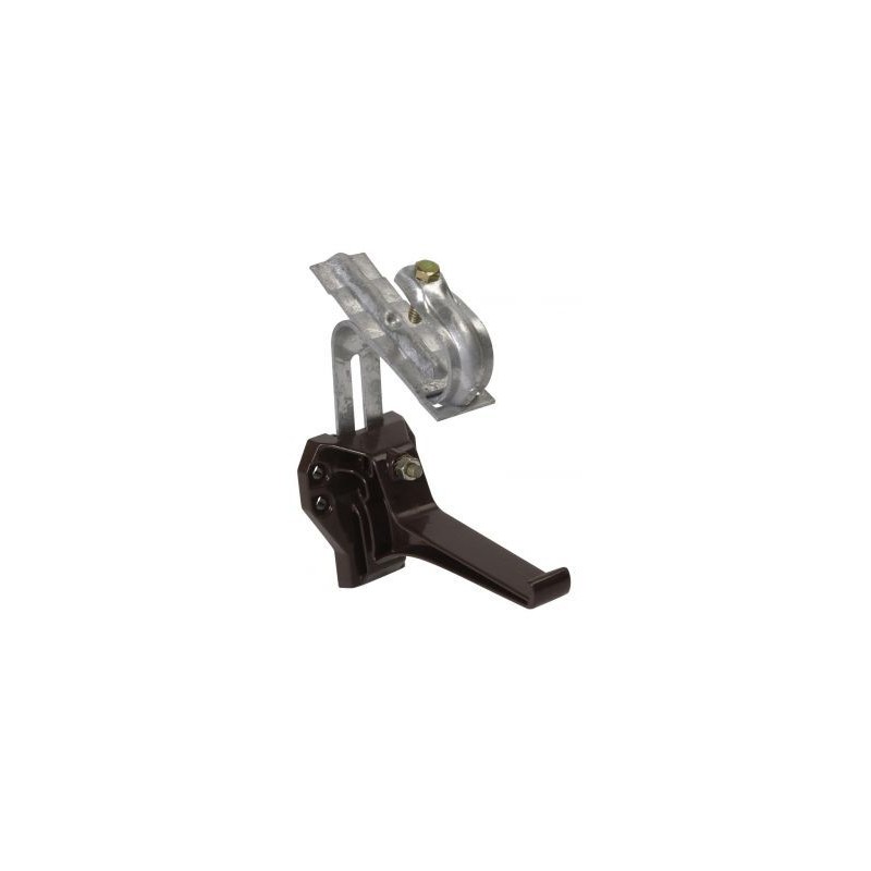 Nicoll Ovation LG28 PVC-Ti gootbeugel met dakhaak (verb.oph.) bruin