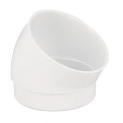 Nicoll PVC-Ti bocht 30 graden mof-spie wit Ø80