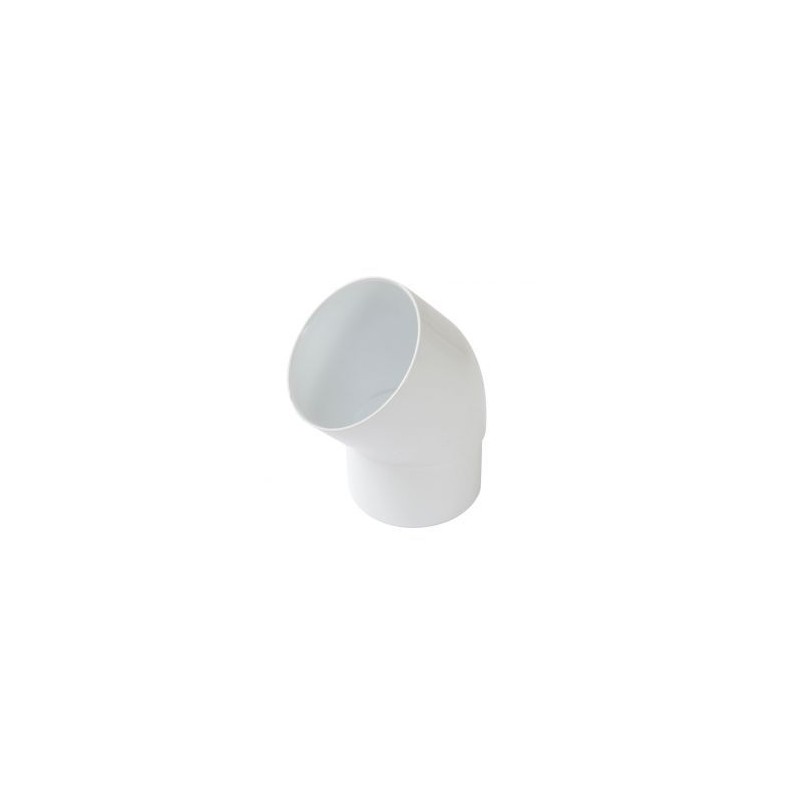 Nicoll PVC-Ti bocht 45 graden mof-vse wit Ø100