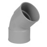 Nicoll PVC-Ti bocht 45 graden mof-mof lichtgrijs Ø100