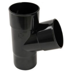 Nicoll PVC-Ti T-stuk 67,5 graden mof-vse zwart Ø100