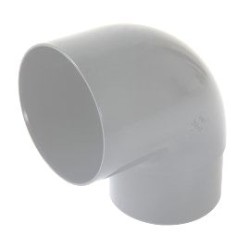 Nicoll PVC-Ti bocht 87,5 graden mof-vse lichtgrijs Ø80