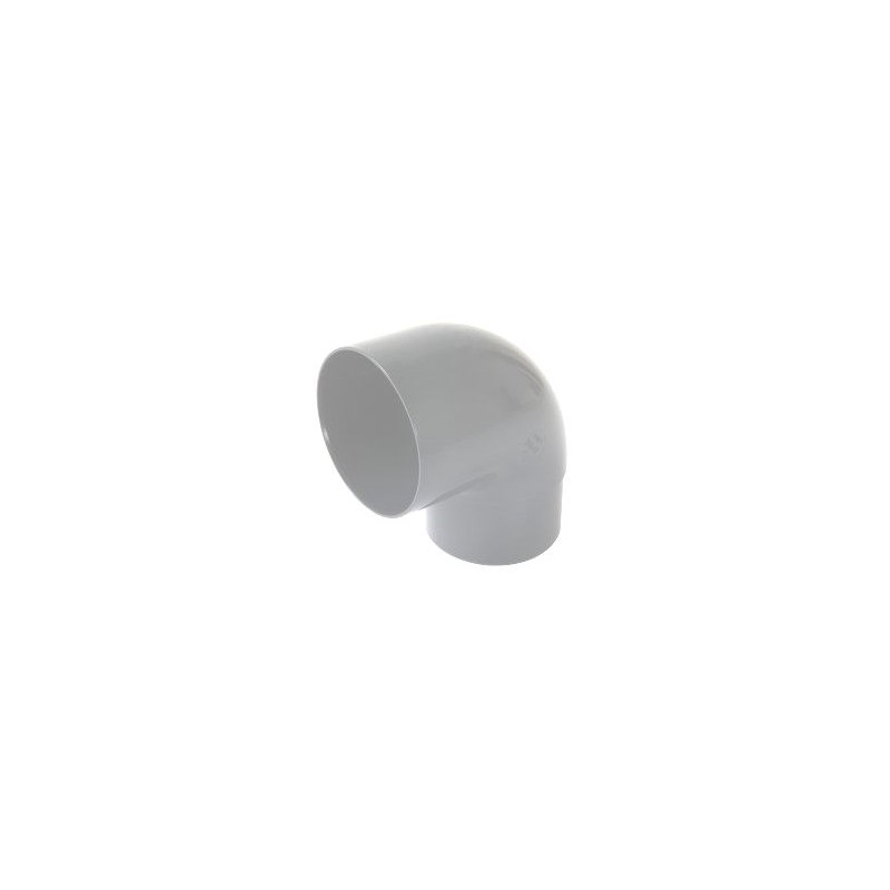 Nicoll PVC-Ti bocht 87,5 graden mof-vse lichtgrijs Ø80