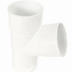 Nicoll PVC-Ti T-stuk 67,5 graden mof-spie wit Ø100