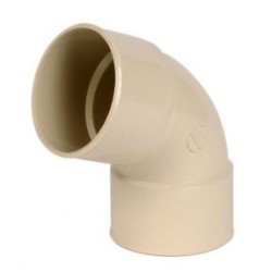 Nicoll PVC-Ti bocht 67,5 graden mof-mof beige Ø80