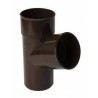 Nicoll PVC-Ti T-stuk 67,5 graden mof-spie bruin Ø80