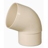 Nicoll PVC-Ti bocht 67,5 graden mof-vse beige Ø80