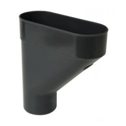 Nicoll PVC-Ti verzamelbak zwart Ø100