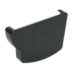 Nicoll Ovation LG28 PVC-Ti eindstuk goot rechts antraciet