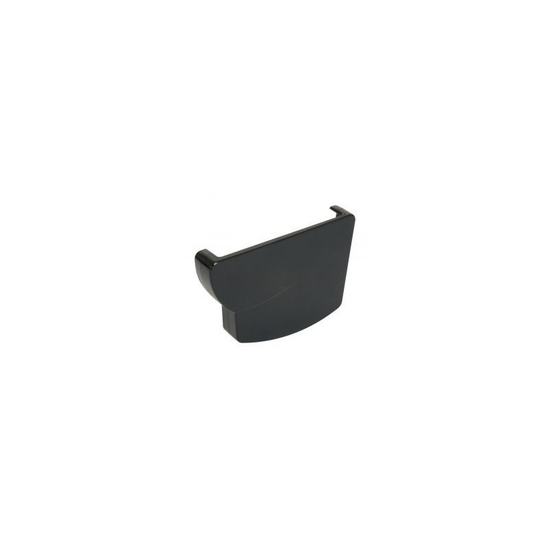 Nicoll Ovation LG28 PVC-Ti eindstuk goot rechts antraciet